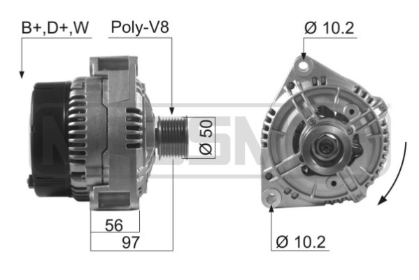Generator / alternator 210618A ERA