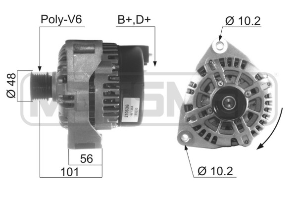 Generator / Alternator 210636 ERA