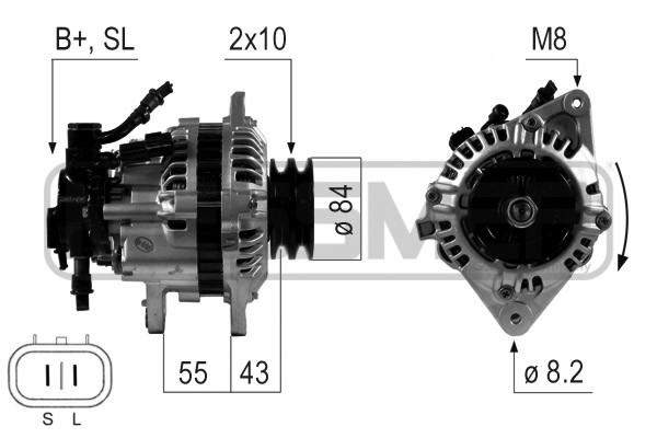 Generator / Alternator 210645 ERA