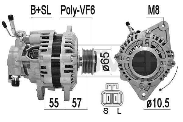 Generator / Alternator 210656 ERA