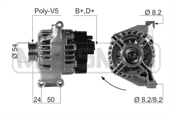 Generator / alternator 210663 ERA
