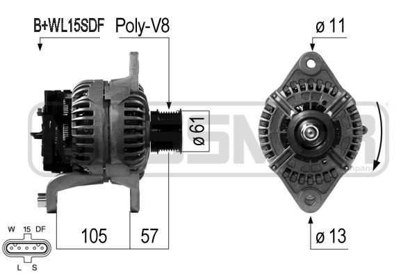 Generator / Alternator 210674 ERA