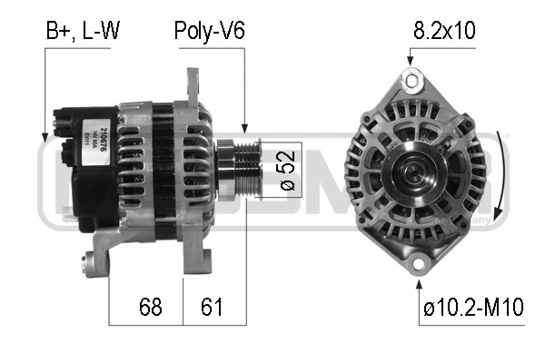 Generator / Alternator 210676 ERA