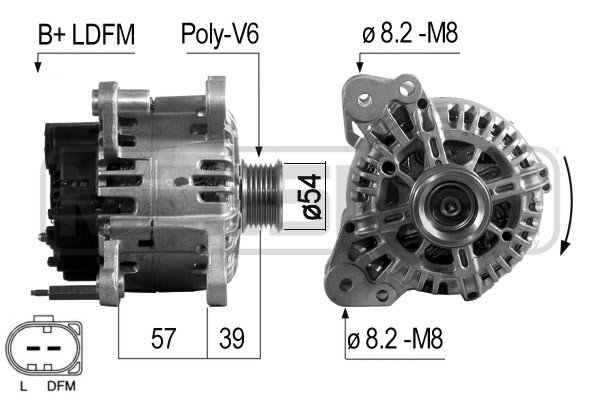Generator / alternator 210699 ERA