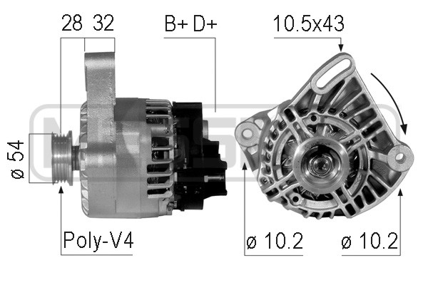 Generator / Alternator 210746 ERA
