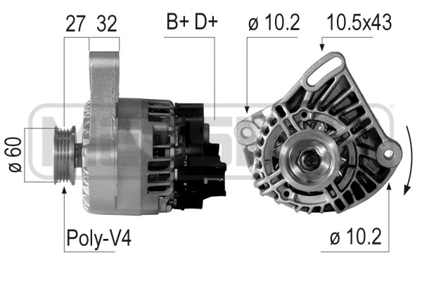 Generator / Alternator 210756 ERA