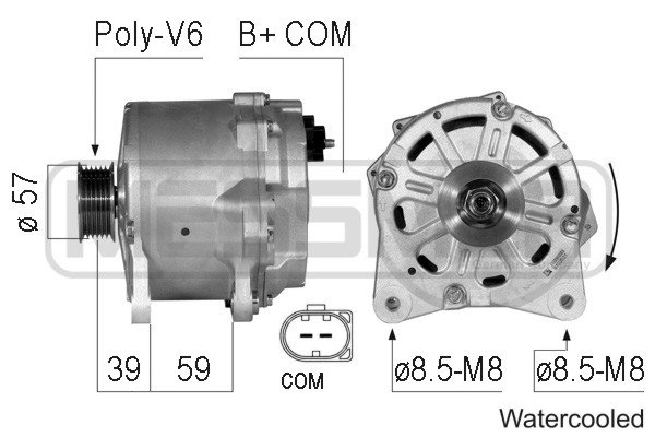 Generator / alternator 210782 ERA