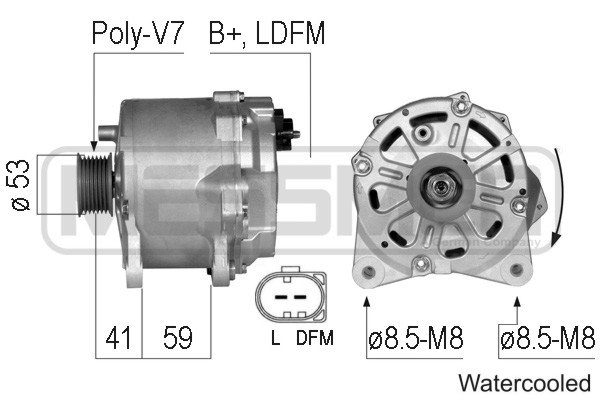 Generator / alternator 210785 ERA