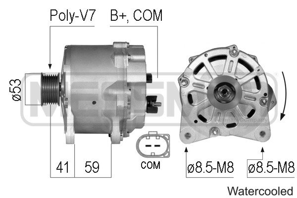 Generator / alternator 210792 ERA