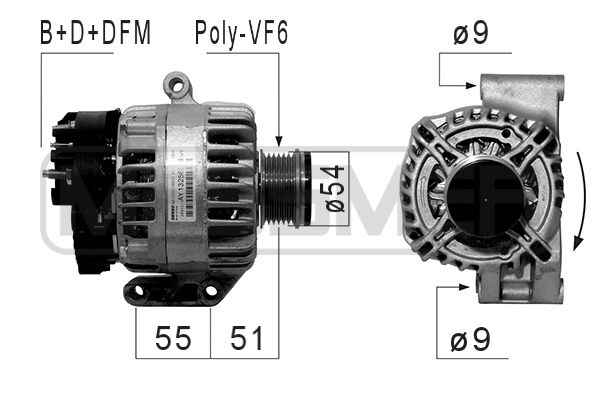 Generator / Alternator 210833 ERA