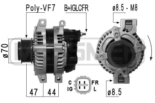 Generator / Alternator 210844 ERA