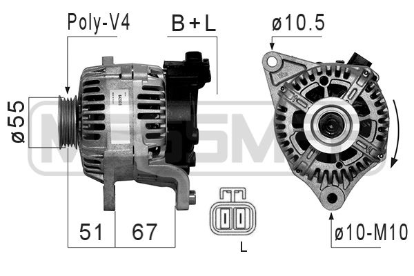 Generator / Alternator 210857 ERA