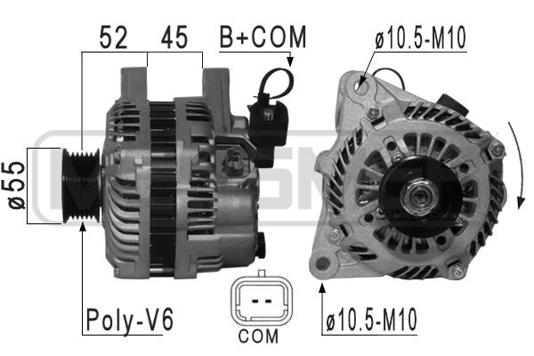 Generator / alternator 210864 ERA