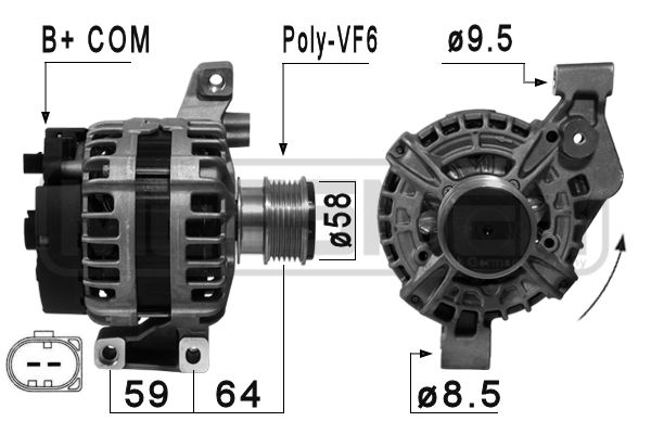 Generator / alternator 210875 ERA