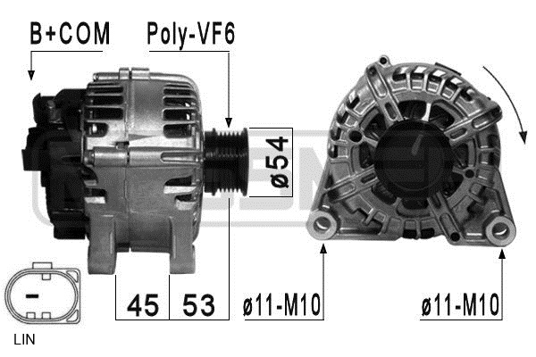 Generator / alternator 210876 ERA