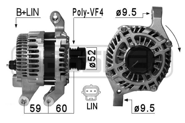 Generator / alternator 210879 ERA