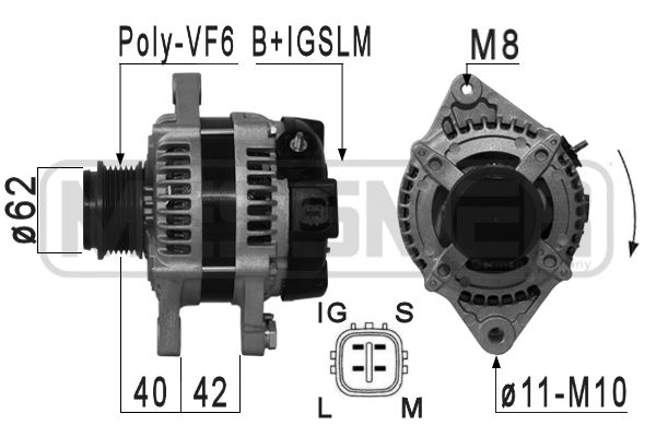 Generator / Alternator 210882 ERA