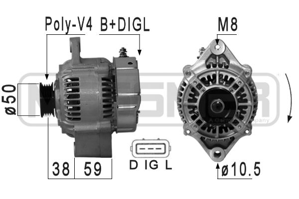 Generator / Alternator 210888A ERA