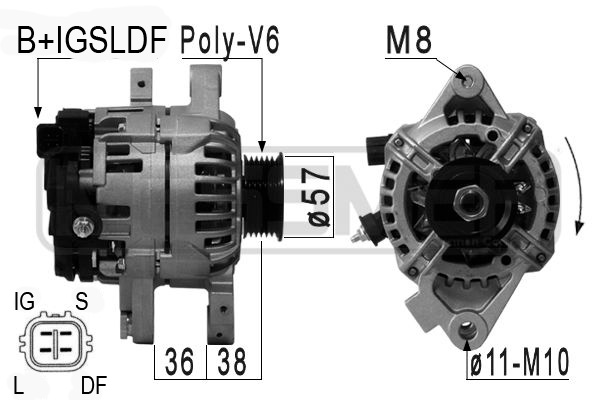 Generator / Alternator 210889 ERA