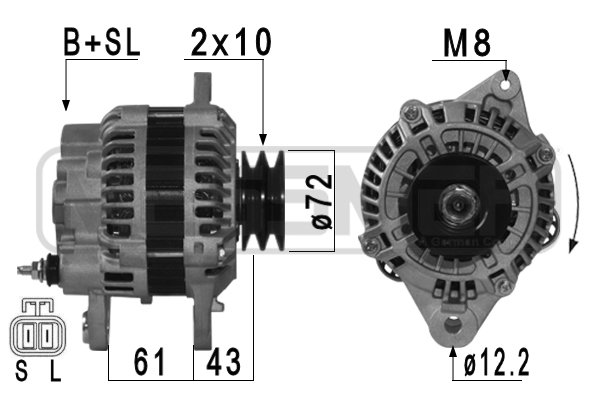 Generator / Alternator 210950A ERA