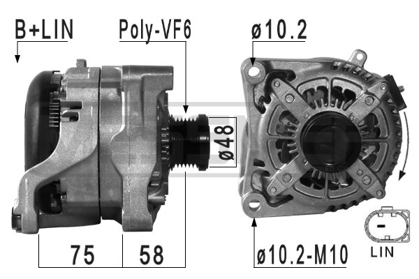 Generator / alternator 210969A ERA