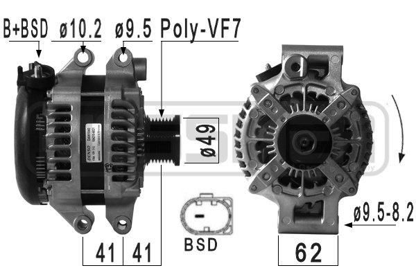 Generator / Alternator 210977 ERA