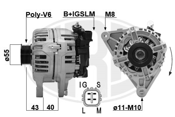Generator / Alternator 210980A ERA
