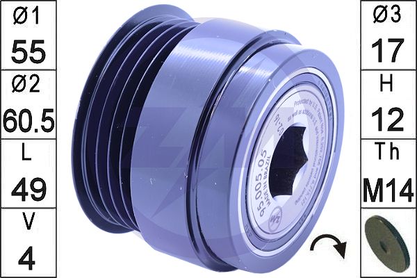Sistem roata libera, generator 219219 ERA