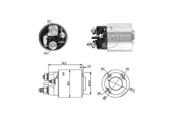 Solenoid, electromotor ZM3497 ERA