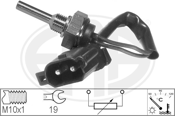 Senzor,temperatura lichid de racire 330108 ERA