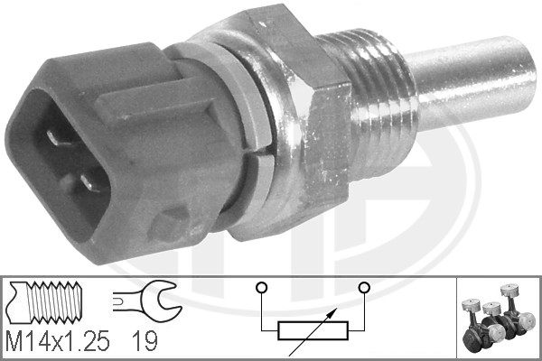 Senzor,temperatura lichid de racire 330134 ERA