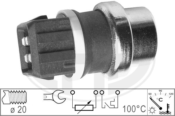 Senzor,temperatura lichid de racire 330152 ERA