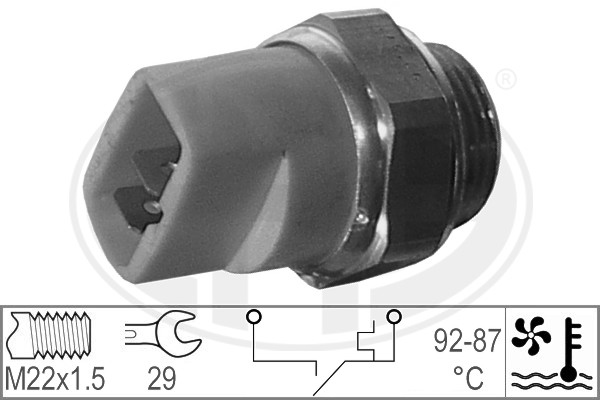 Comutator temperatura, ventilator radiator 330175 ERA