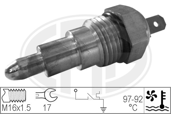 Comutator temperatura, ventilator radiator 330176 ERA