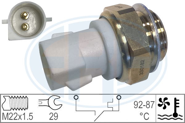 Comutator temperatura, ventilator radiator 330182 ERA