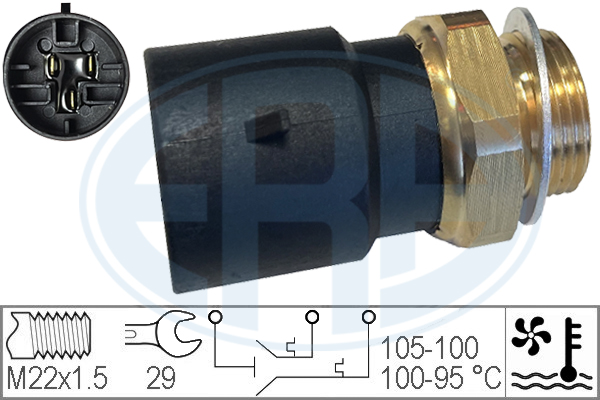 Comutator temperatura, ventilator radiator 330226 ERA