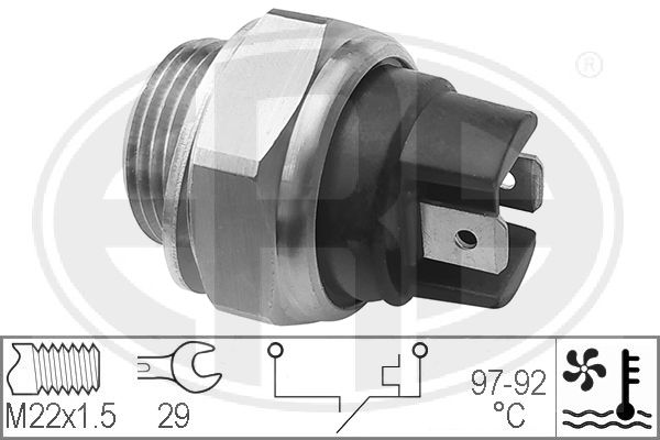 Comutator temperatura, ventilator radiator 330269 ERA