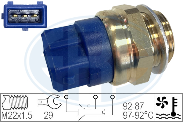 Comutator temperatura, ventilator radiator 330272 ERA
