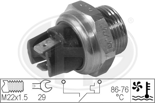 Comutator temperatura, ventilator radiator 330292 ERA