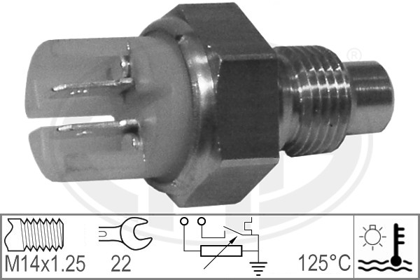 Senzor,temperatura lichid de racire 330466 ERA