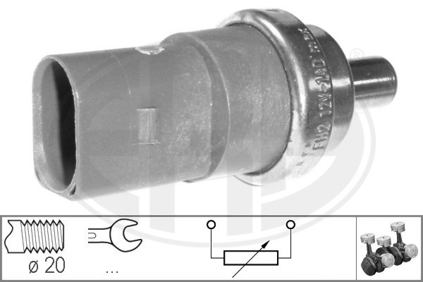 Senzor,temperatura lichid de racire 330546 ERA