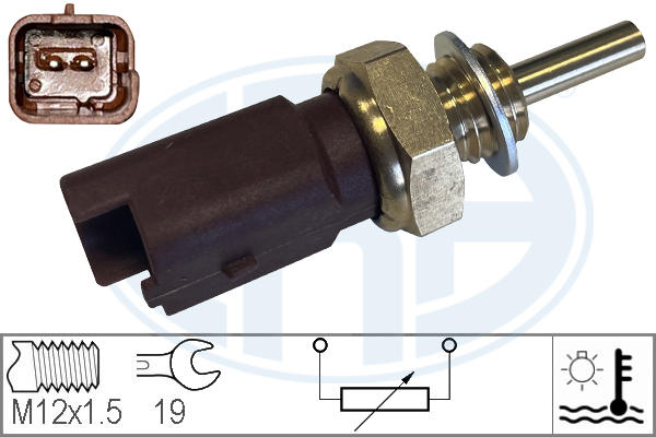 Senzor,temperatura lichid de racire 330553 ERA