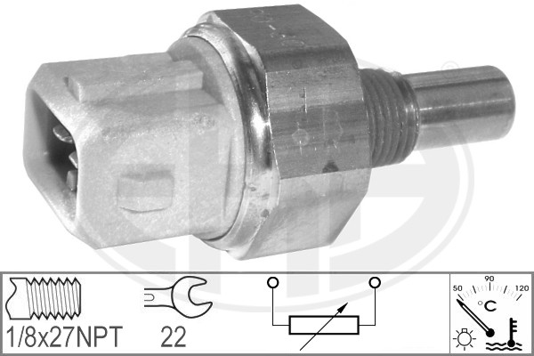Senzor,temperatura lichid de racire 330598 ERA