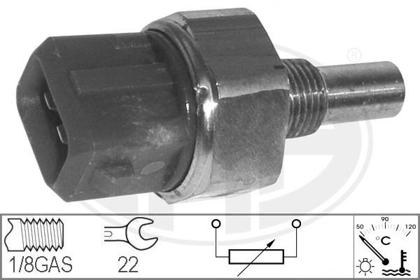 Senzor,temperatura lichid de racire 330613 ERA
