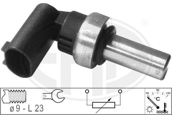 Senzor,temperatura lichid de racire 330647 ERA