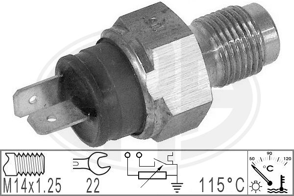 Senzor,temperatura lichid de racire 330787 ERA