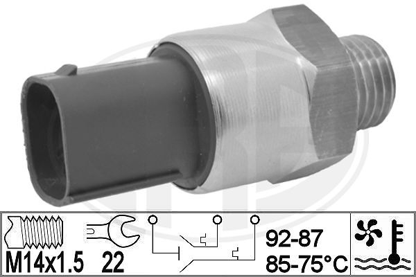 Comutator temperatura, ventilator radiator 330834 ERA