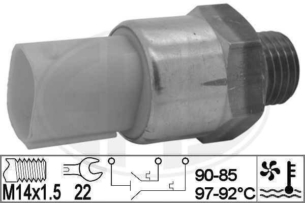 Comutator temperatura, ventilator radiator 330835 ERA