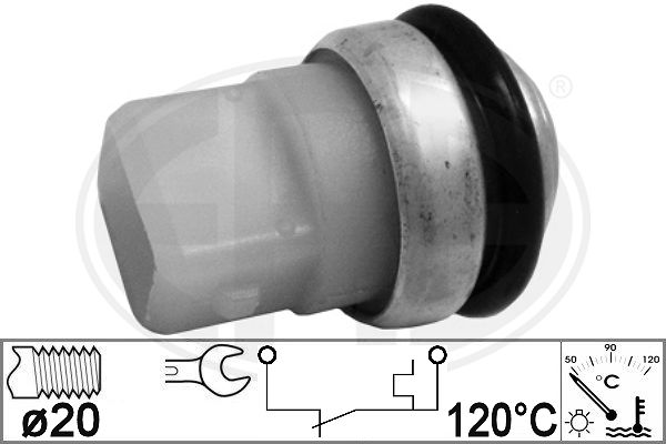 Comutator temperatura, ventilator radiator 330839 ERA