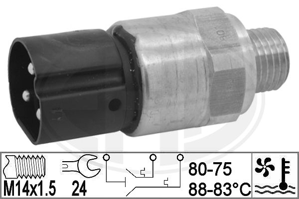 Comutator temperatura, ventilator radiator 330842 ERA